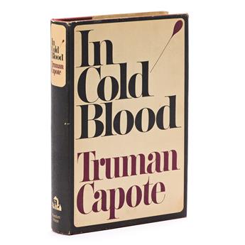 Capote, Truman (1924-1984) In Cold Blood, Signed First Edition.